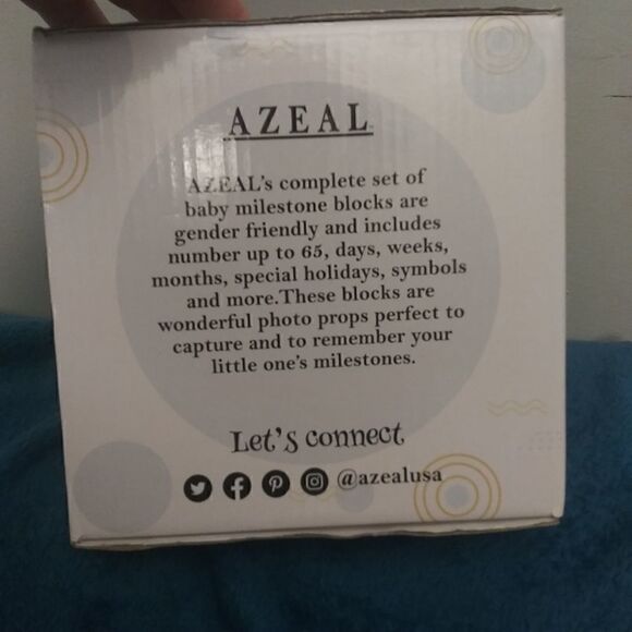 Baby milestone blocks - Picture 2 of 4